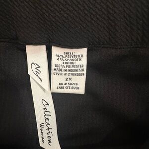 NY Collection Dressy Black Skirt